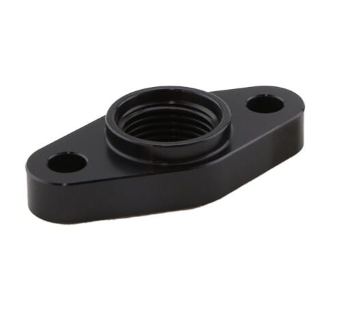 Billet Turbo Drain adapter with Silicon O-ring. 52mm Mounting Holes - T3/T4 style fit.