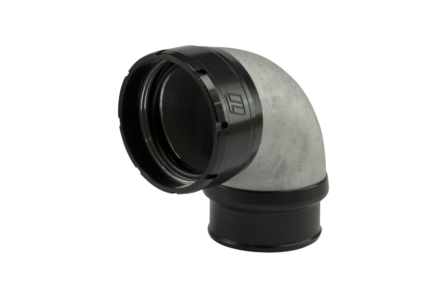 Turbo Adapter Compressor Outlet 2.50" to 90 Elbow Hose Barb 2.50"